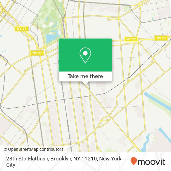 28th St / Flatbush, Brooklyn, NY 11210 map