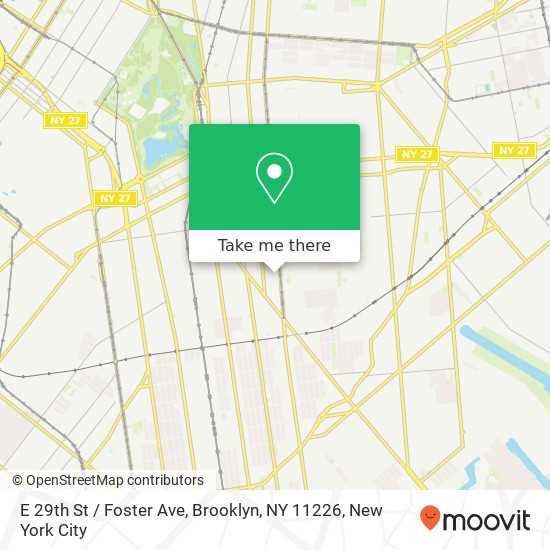 E 29th St / Foster Ave, Brooklyn, NY 11226 map