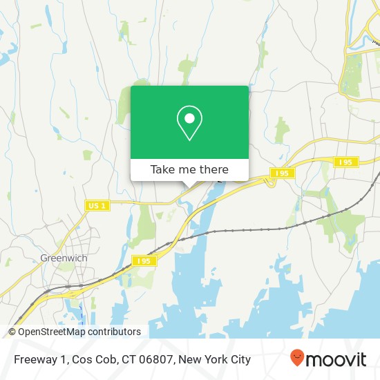 Freeway 1, Cos Cob, CT 06807 map