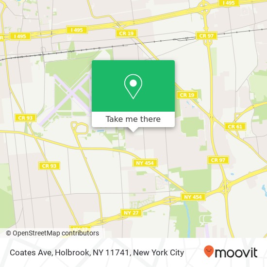 Coates Ave, Holbrook, NY 11741 map