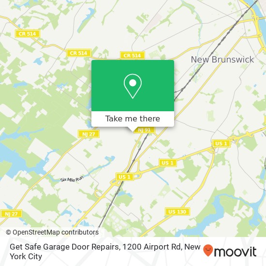 Mapa de Get Safe Garage Door Repairs, 1200 Airport Rd