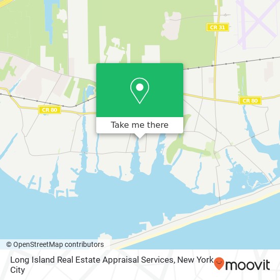 Long Island Real Estate Appraisal Services map