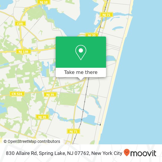 830 Allaire Rd, Spring Lake, NJ 07762 map