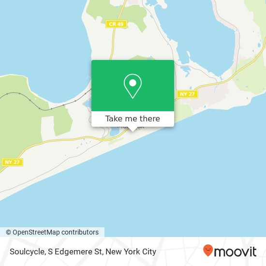 Soulcycle, S Edgemere St map