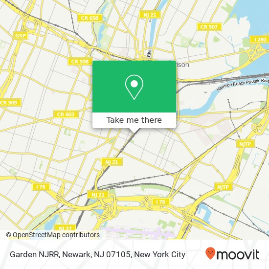 Garden NJRR, Newark, NJ 07105 map