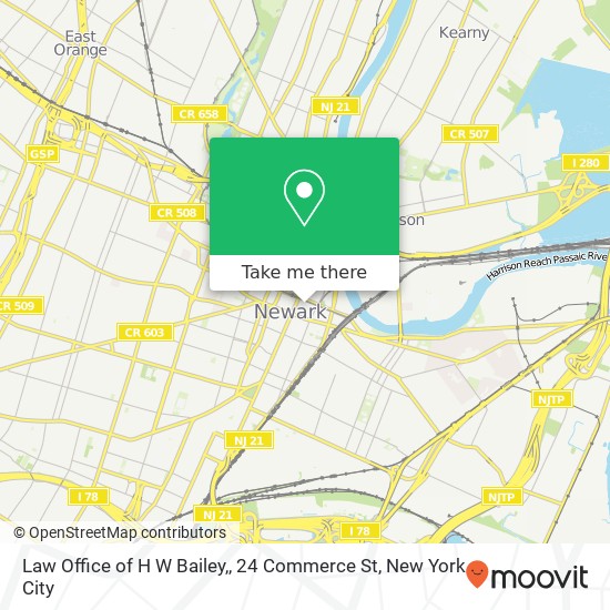Mapa de Law Office of H W Bailey,, 24 Commerce St