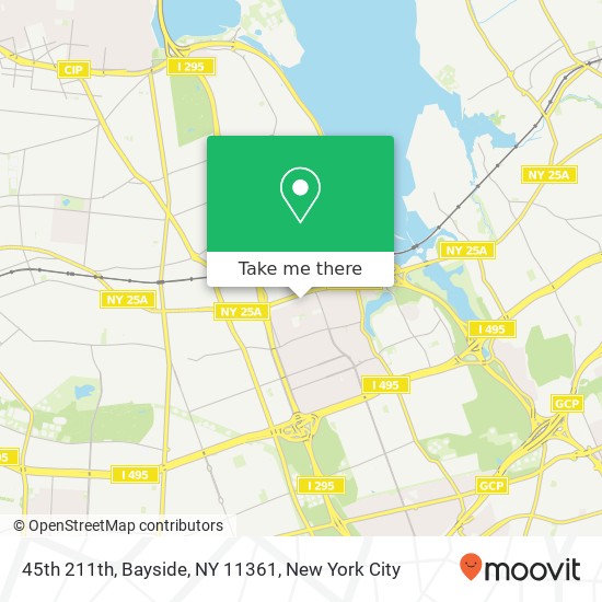 Mapa de 45th 211th, Bayside, NY 11361