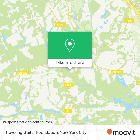 Traveling Guitar Foundation map