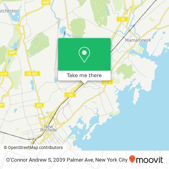 Mapa de O'Connor Andrew S, 2039 Palmer Ave