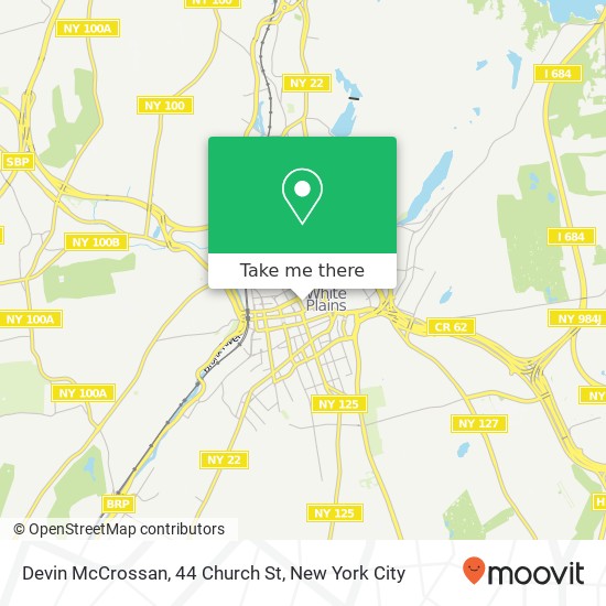 Mapa de Devin McCrossan, 44 Church St