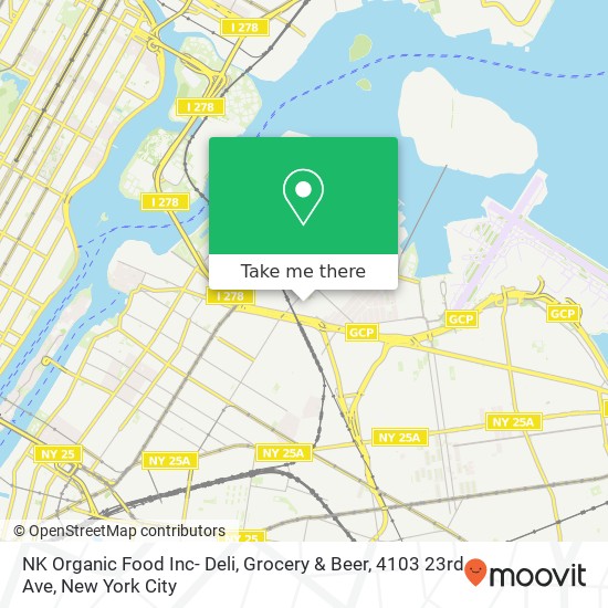 Mapa de NK Organic Food Inc- Deli, Grocery & Beer, 4103 23rd Ave