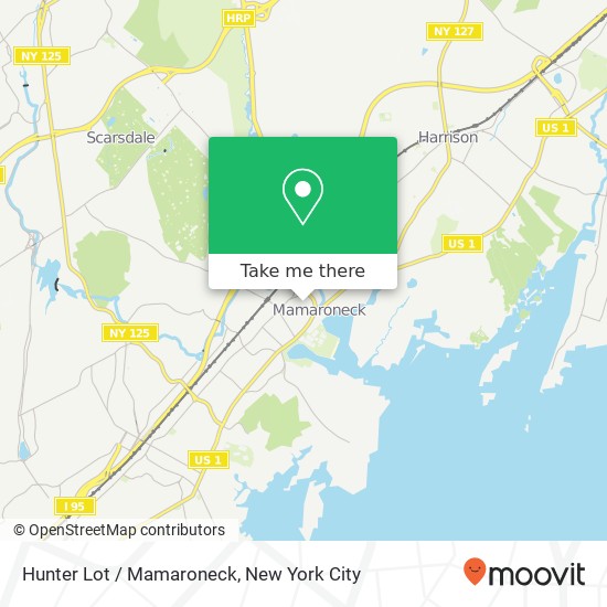 Mapa de Hunter Lot / Mamaroneck