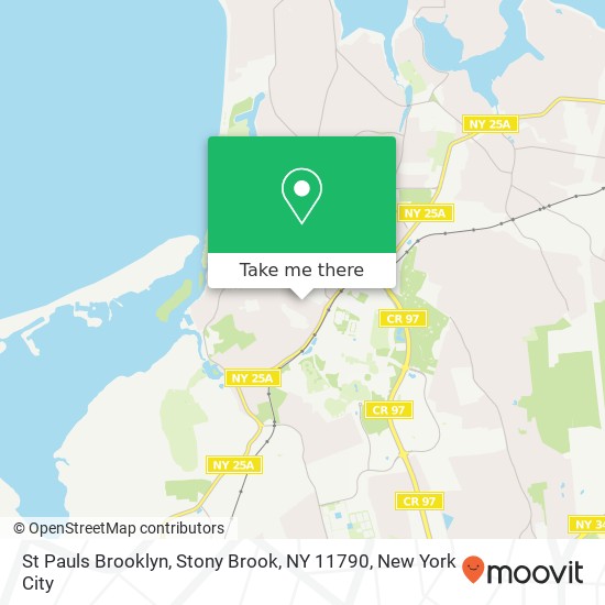 St Pauls Brooklyn, Stony Brook, NY 11790 map