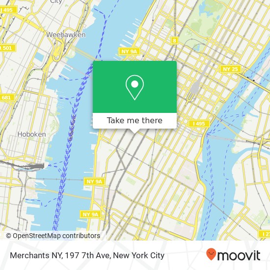 Merchants NY, 197 7th Ave map