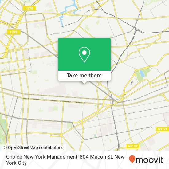 Mapa de Choice New York Management, 804 Macon St