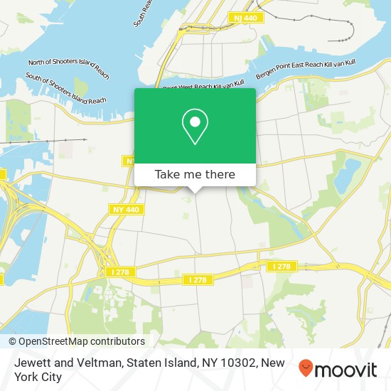 Jewett and Veltman, Staten Island, NY 10302 map