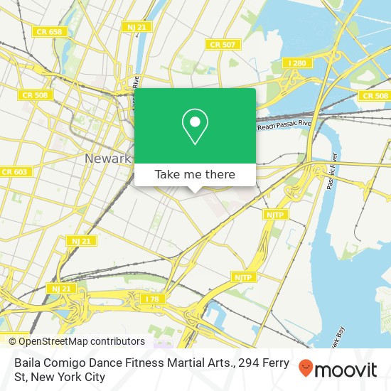 Mapa de Baila Comigo Dance Fitness Martial Arts., 294 Ferry St