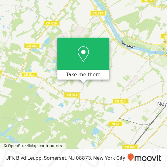 JFK Blvd Leupp, Somerset, NJ 08873 map