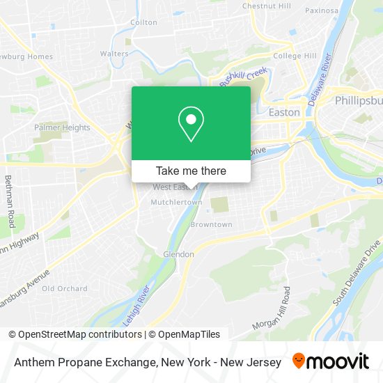 Anthem Propane Exchange map