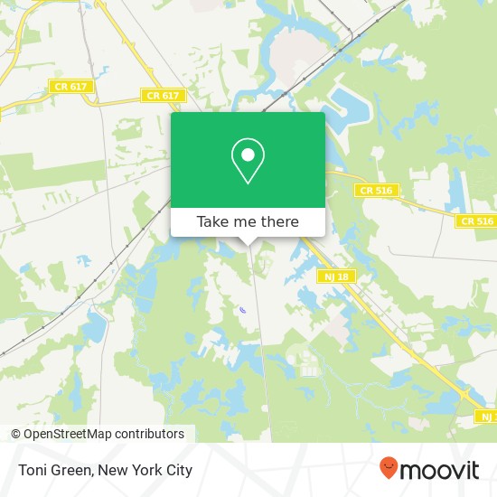 Mapa de Toni Green