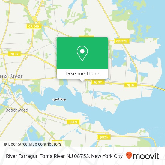 River Farragut, Toms River, NJ 08753 map