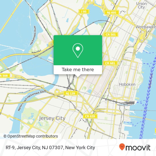 RT-9, Jersey City, NJ 07307 map