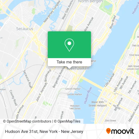 Hudson Ave 31st map