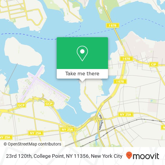 Mapa de 23rd 120th, College Point, NY 11356