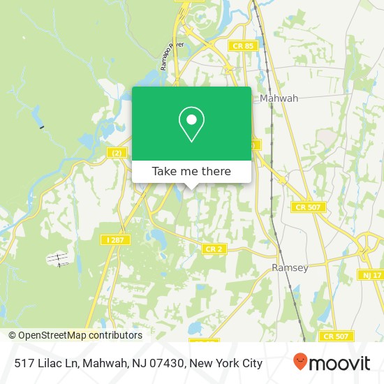 517 Lilac Ln, Mahwah, NJ 07430 map