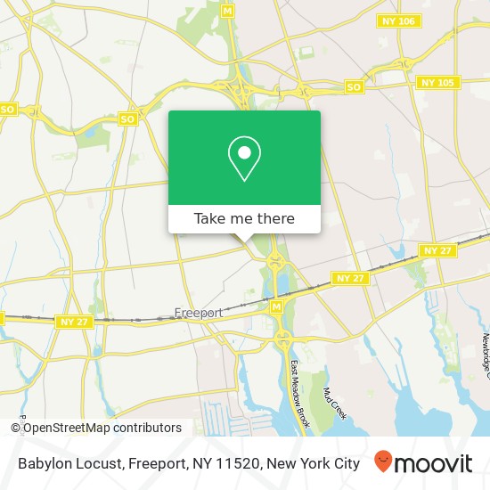 Babylon Locust, Freeport, NY 11520 map