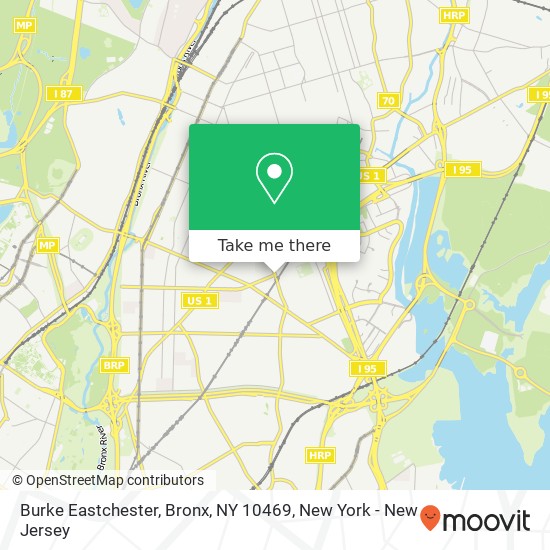 Burke Eastchester, Bronx, NY 10469 map