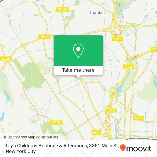 Mapa de Lily's Childerns Boutique & Alterations, 3851 Main St