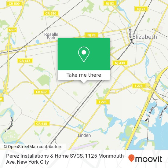 Perez Installations & Home SVCS, 1125 Monmouth Ave map