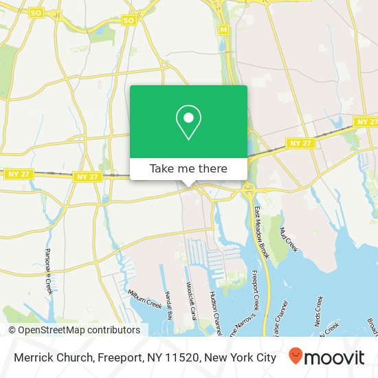 Merrick Church, Freeport, NY 11520 map