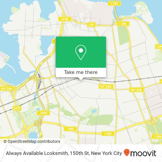 Mapa de Always Available Lcoksmith, 150th St