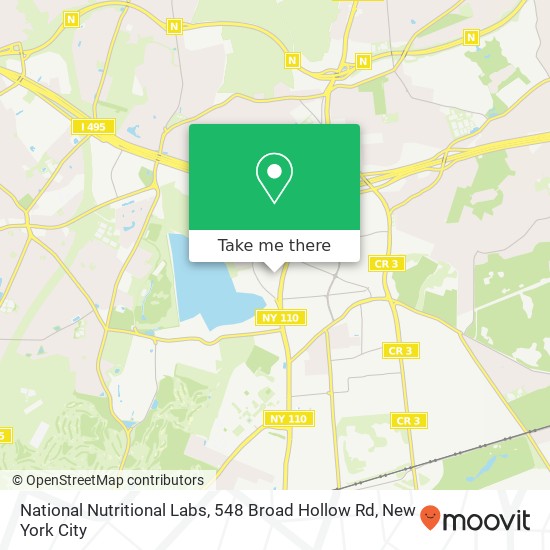 National Nutritional Labs, 548 Broad Hollow Rd map