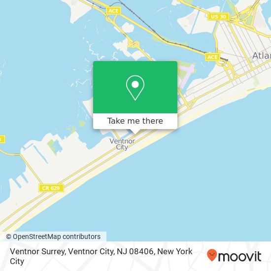 Ventnor Surrey, Ventnor City, NJ 08406 map