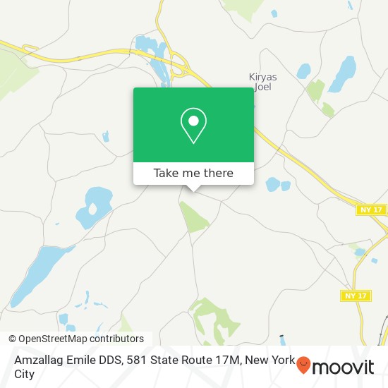 Mapa de Amzallag Emile DDS, 581 State Route 17M