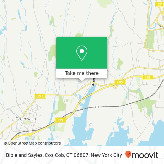 Mapa de Bible and Sayles, Cos Cob, CT 06807