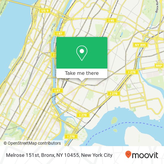 Melrose 151st, Bronx, NY 10455 map