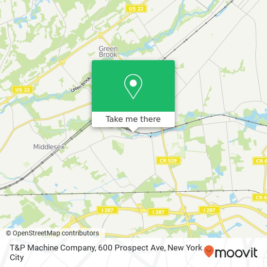Mapa de T&P Machine Company, 600 Prospect Ave