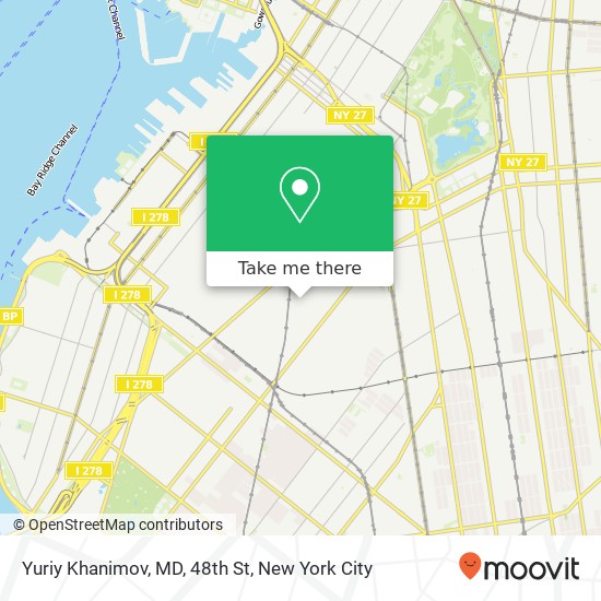 Mapa de Yuriy Khanimov, MD, 48th St