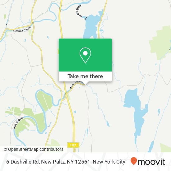 Mapa de 6 Dashville Rd, New Paltz, NY 12561