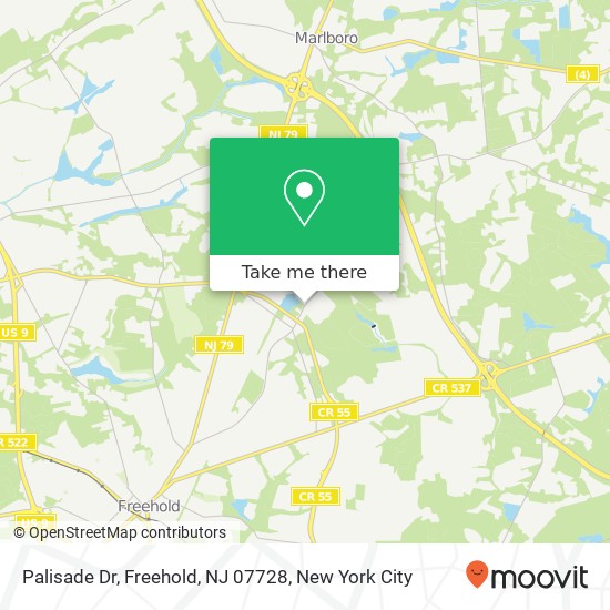 Mapa de Palisade Dr, Freehold, NJ 07728