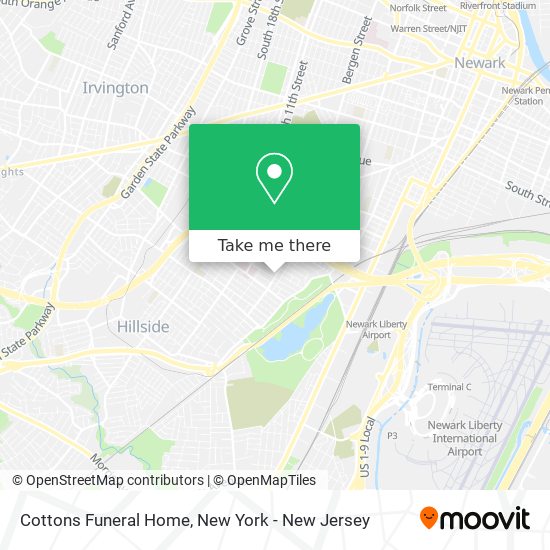 Cottons Funeral Home map