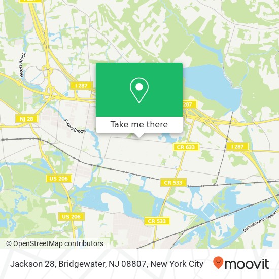 Jackson 28, Bridgewater, NJ 08807 map