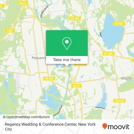 Regency Wedding & Conference Center map