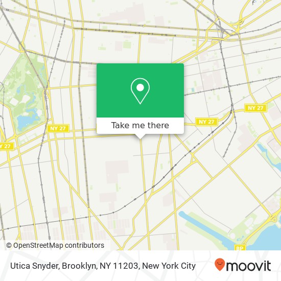 Utica Snyder, Brooklyn, NY 11203 map