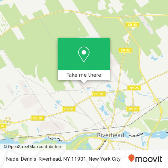 Mapa de Nadel Dennis, Riverhead, NY 11901