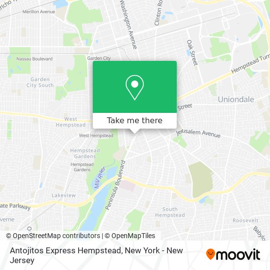 Mapa de Antojitos Express Hempstead